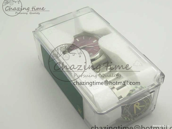 0508 Oyster Perpetual 39mm 114300 ARF 1:1 Best Edition 904L SS Case and Bracelet Red Grape Dial SH Packable 3392